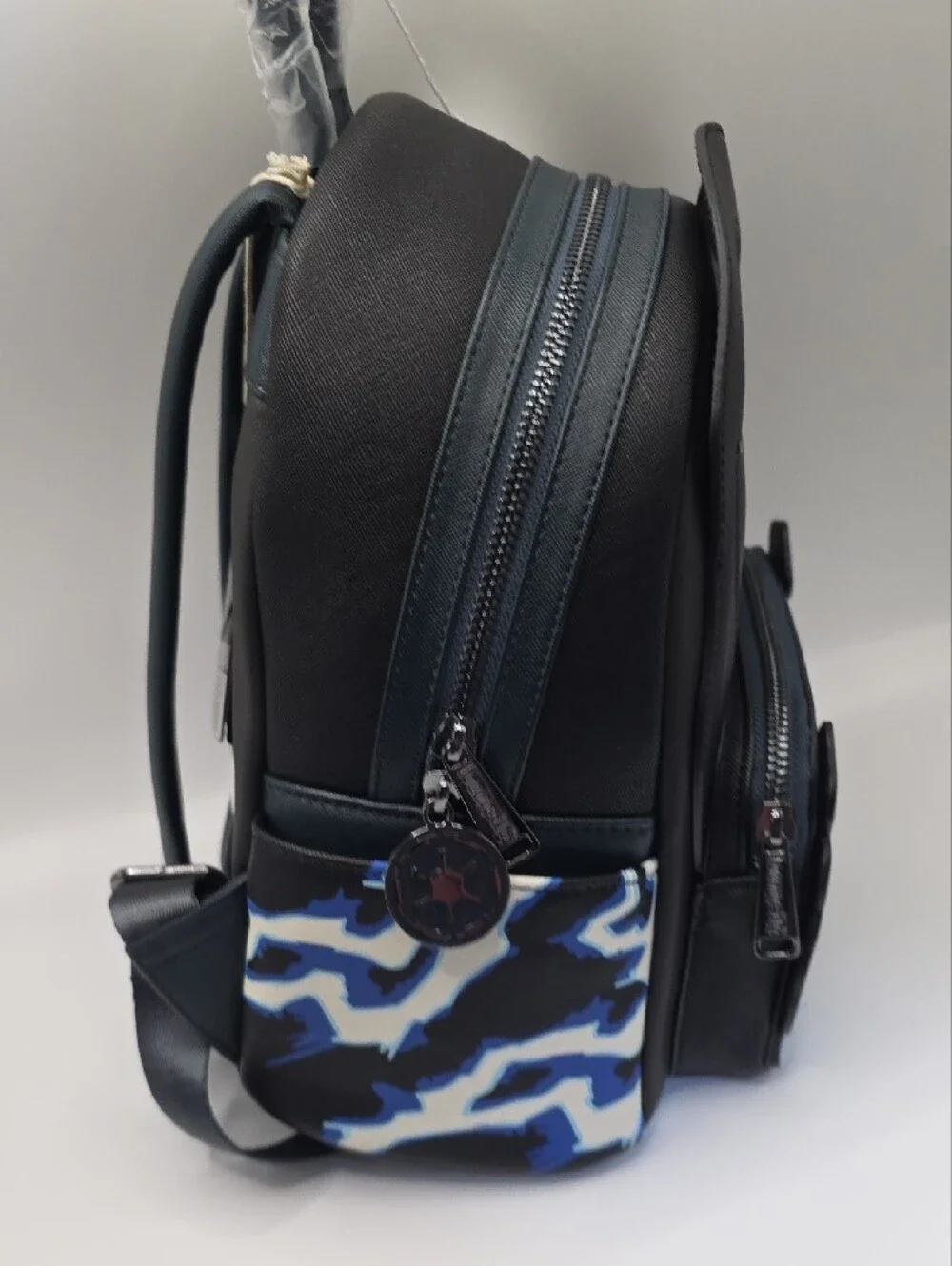Loungefly Star Wars Emperor Palpatine Backpack with Gold Face and Blue Lightning